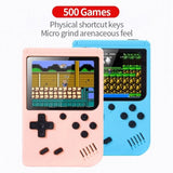 Retro Portable Mini Handheld Video Game Console 8 Bit 3.0 Inch Color LCD Kids Color Game Player Built in 500 Games Free Shipping