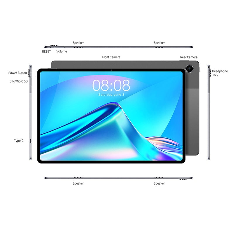Teclast T40 Plus Tablet PC Octa Core Android 11 10.4 Inch 8GB RAM 128GB ROM UNISOC T618
