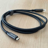 USB C to USB C 3.2 Cable (4.92ft1=1.5m/100W/20Gbps), USB C 3.2 Gen 2×2 Cable for HDR Video Output, PD Fast Charging Compatible with MacBook Air Pro Yoga 27 Dell LG 4K 2K Type C Display Monitor