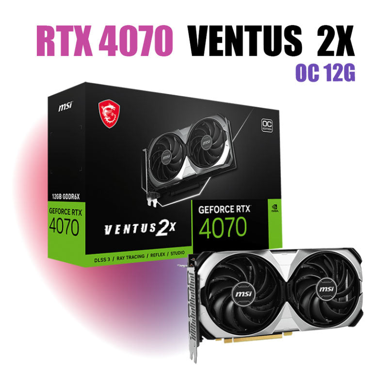 MSI RTX 4070 VENTUS 2X 12G OC Graphics Cards GDDR6X 12GB Video